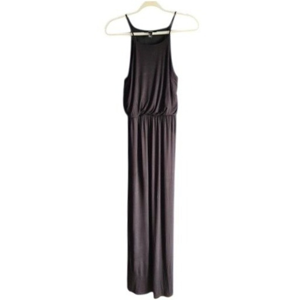 Forever 21 Womens‎ Maxi Dress Black Halter Neck Spaghetti Strap Small